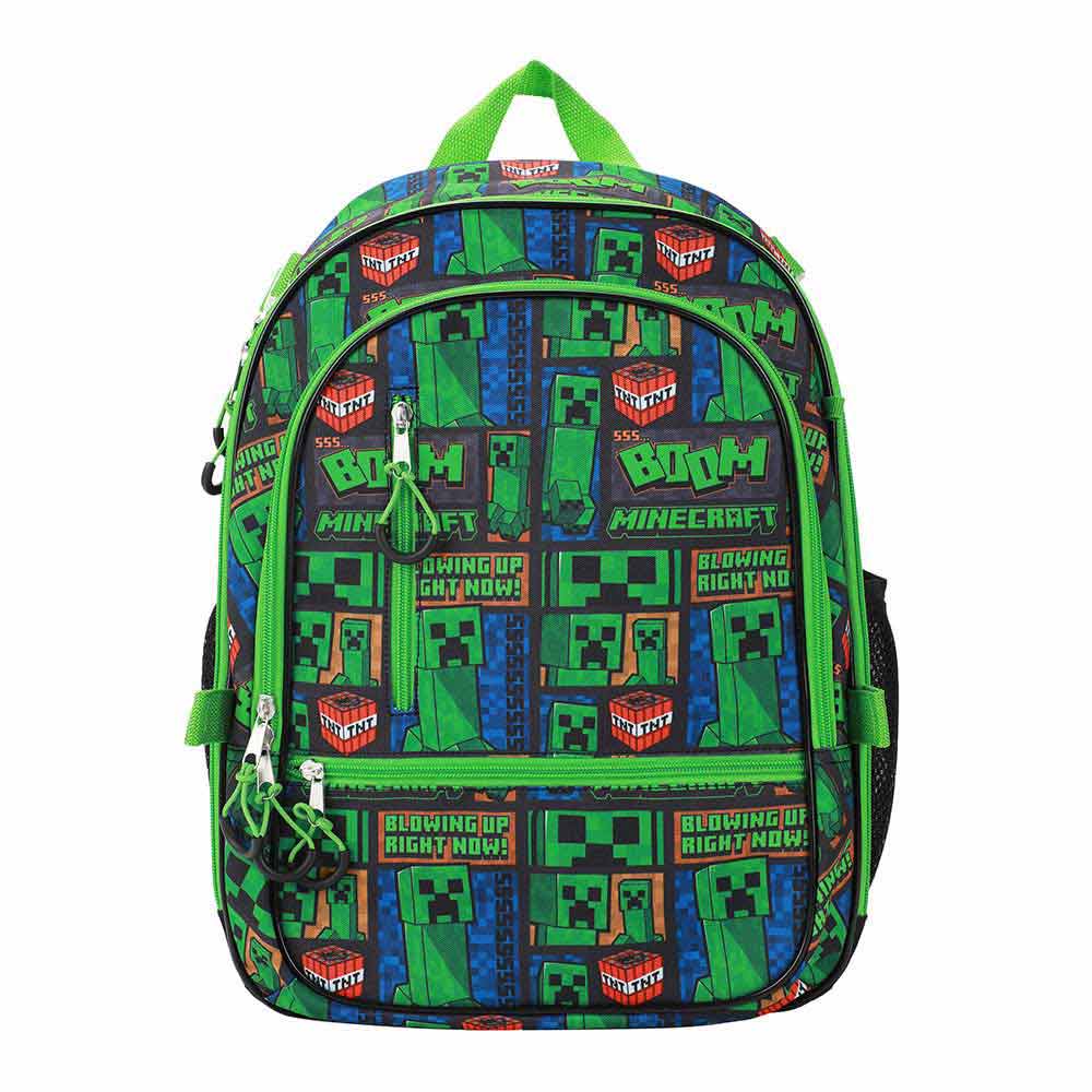 Minecraft Creeper Youth 5 pc Adaptive Backpack Set