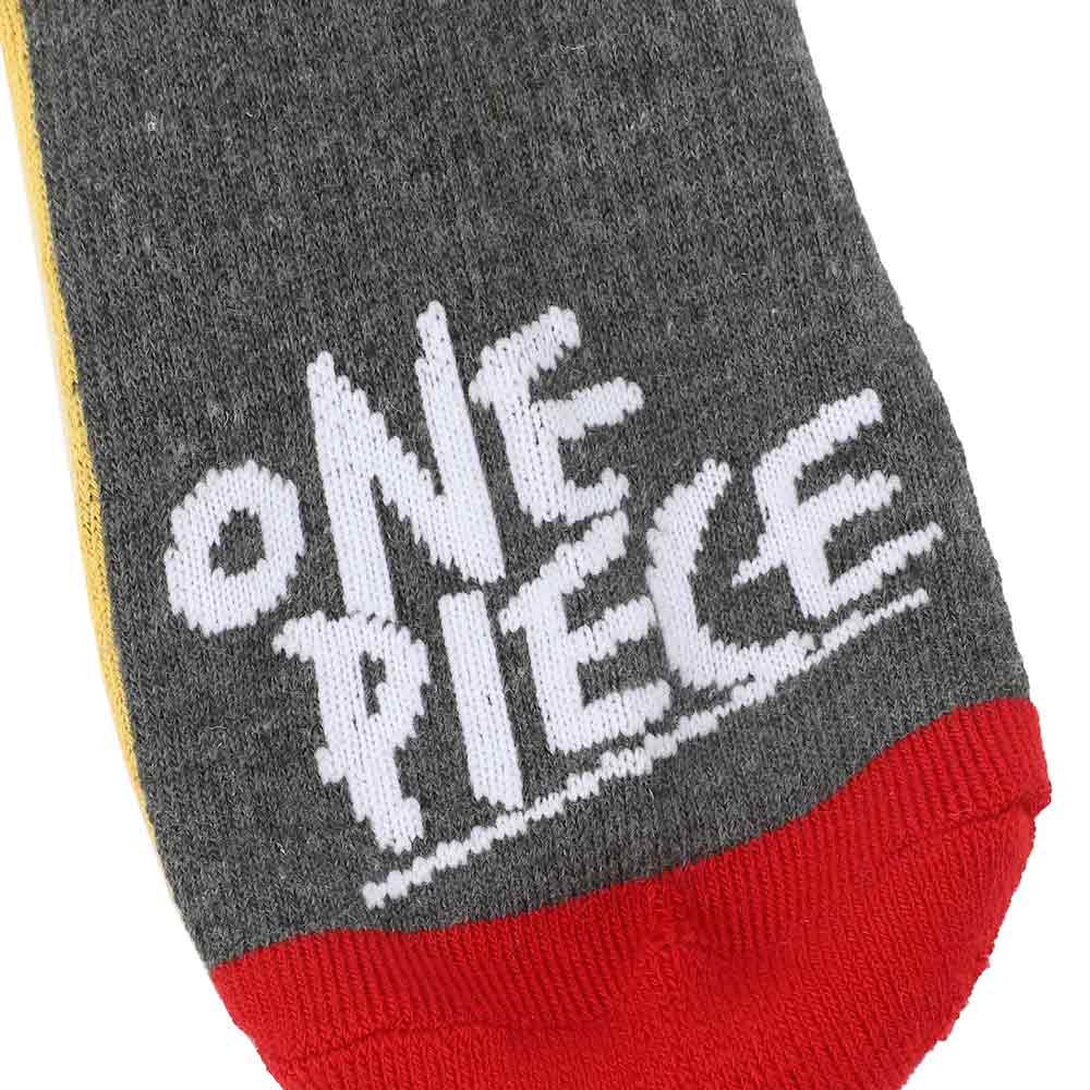 One Piece Straw Hat Pirates Adult 3 Pair Crew Socks
