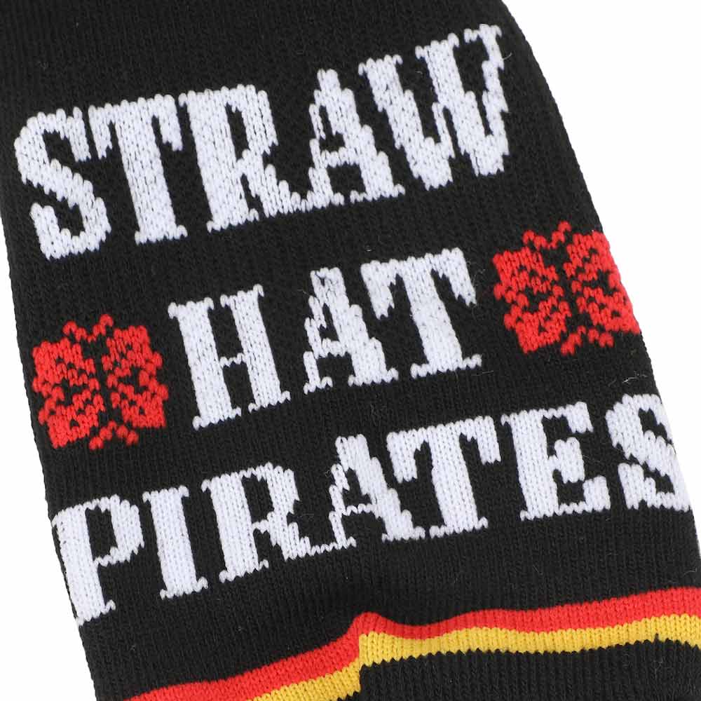 One Piece Straw Hat Pirates Adult 3 Pair Crew Socks