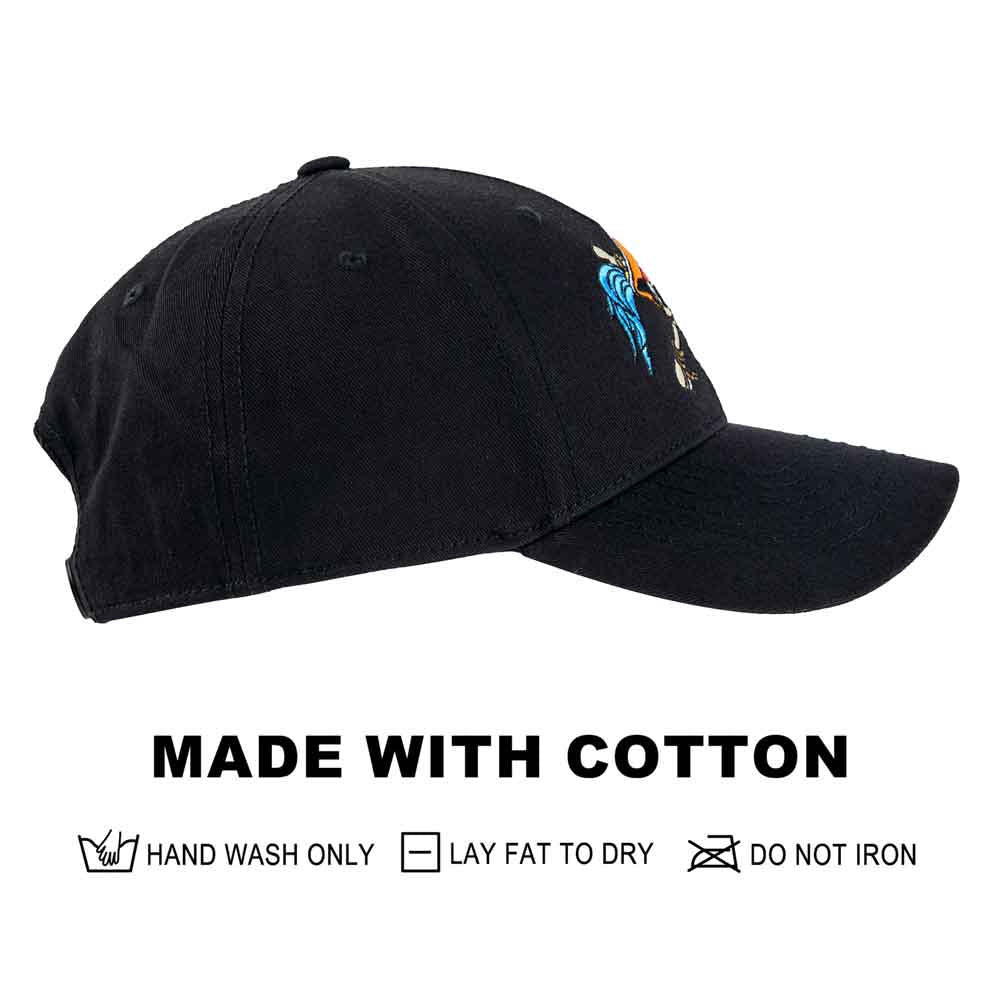 One Piece Buggy Embroidered Curved Bill Snapback