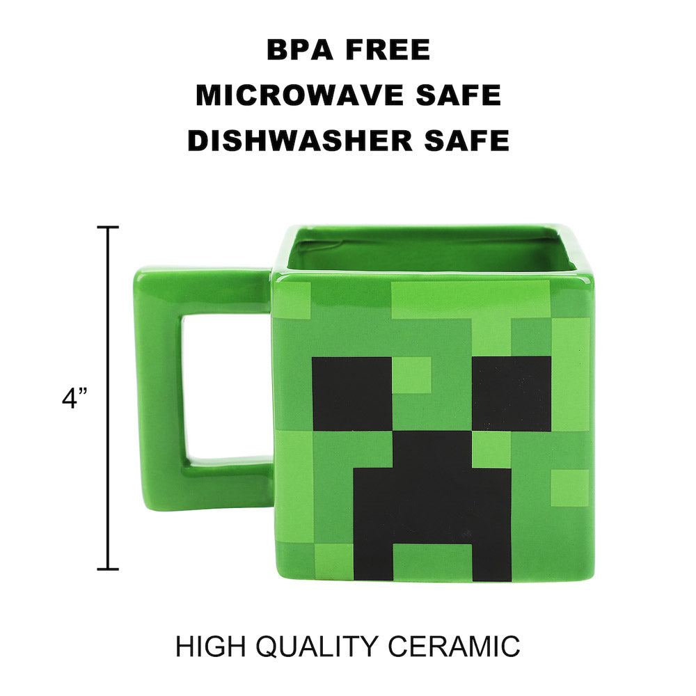 Minecraft Creeper 16 oz. Sculpted Ceramic Mug