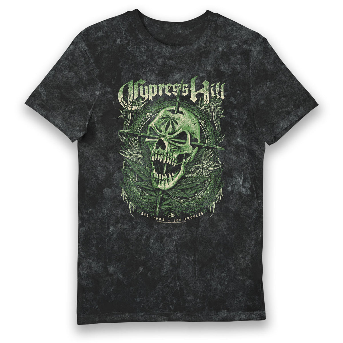Cypress Hill Skull & Arrows Wash T-Shirt