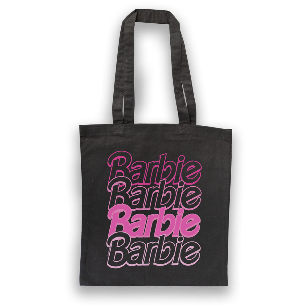 Barbie Logo Black Tote Bag