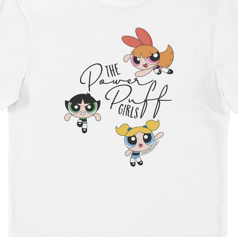 Powerpuff Girls White Ladies T-Shirt