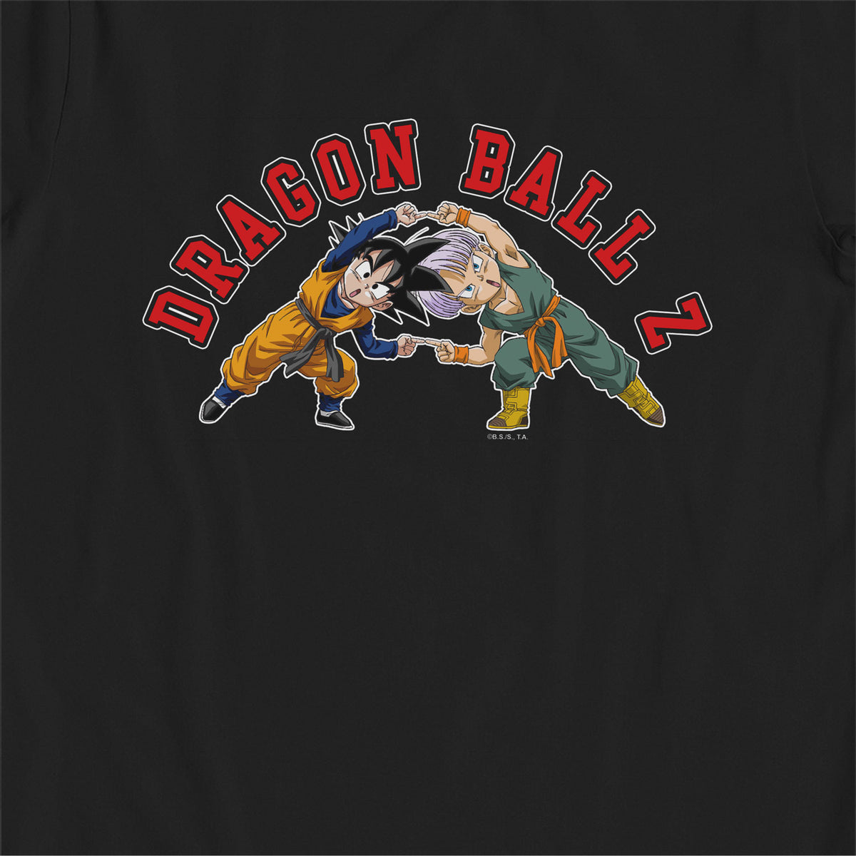 Dragon Ball Z Chibi Goku & Kid Trunks Kids Black T-Shirt