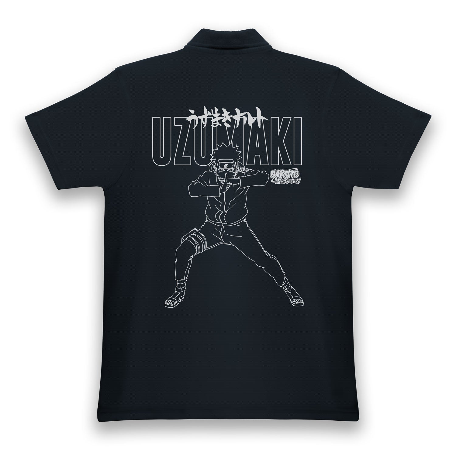 Naruto Uzumaki Adults Navy Polo Shirt