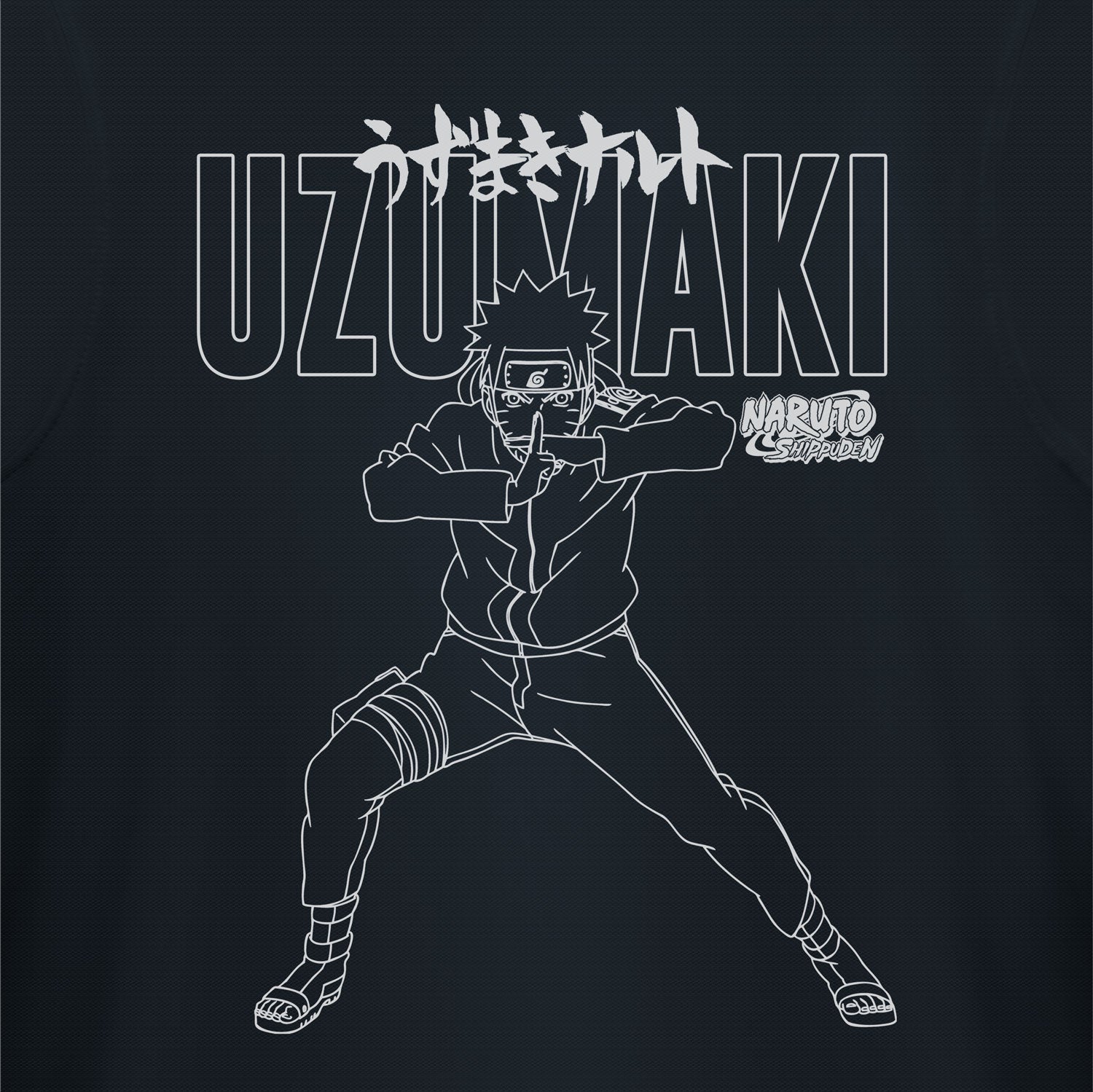 Naruto Uzumaki Adults Navy Polo Shirt
