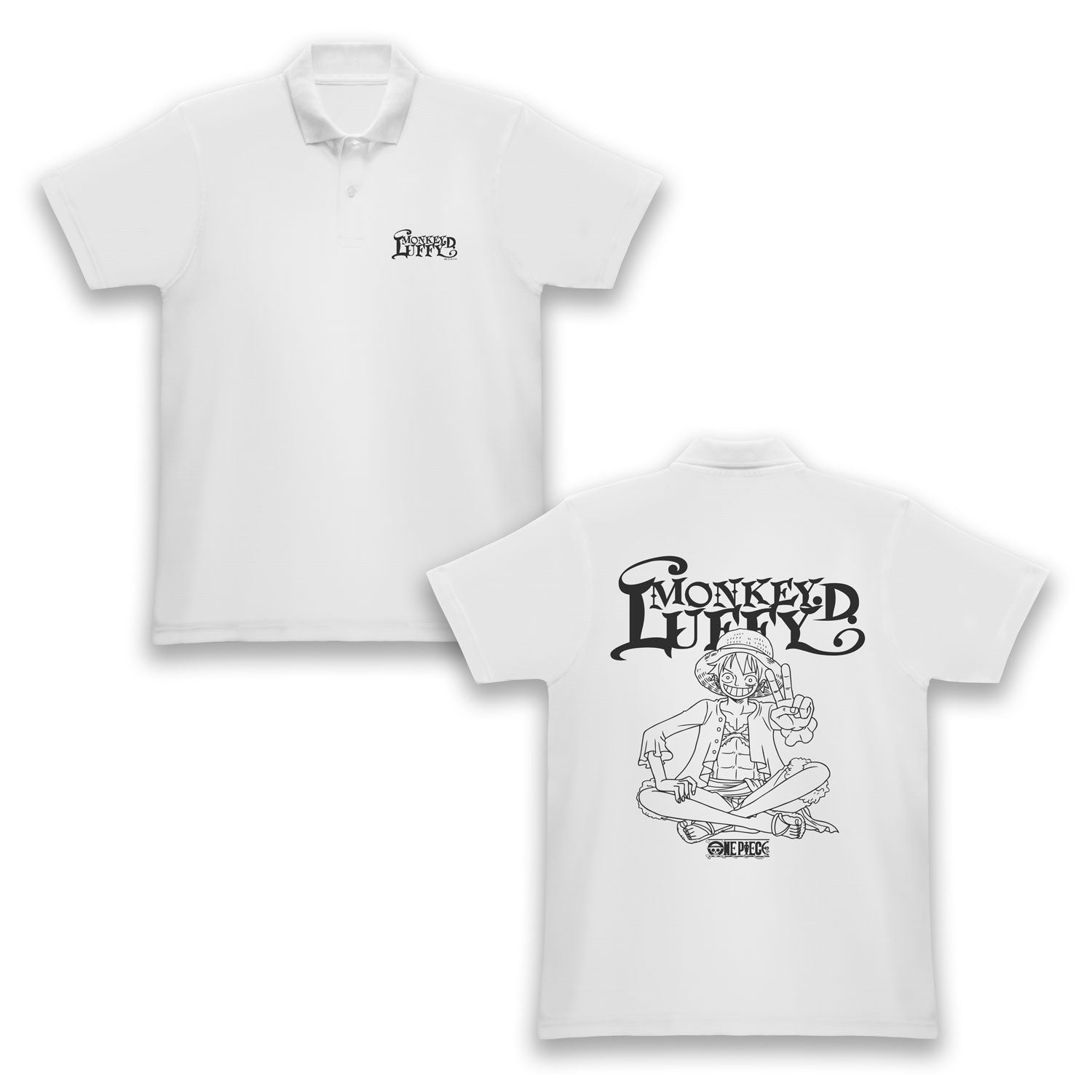 One Piece Monkey D. Luffy Adults Polo Shirt