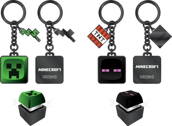 Black Keychains Front