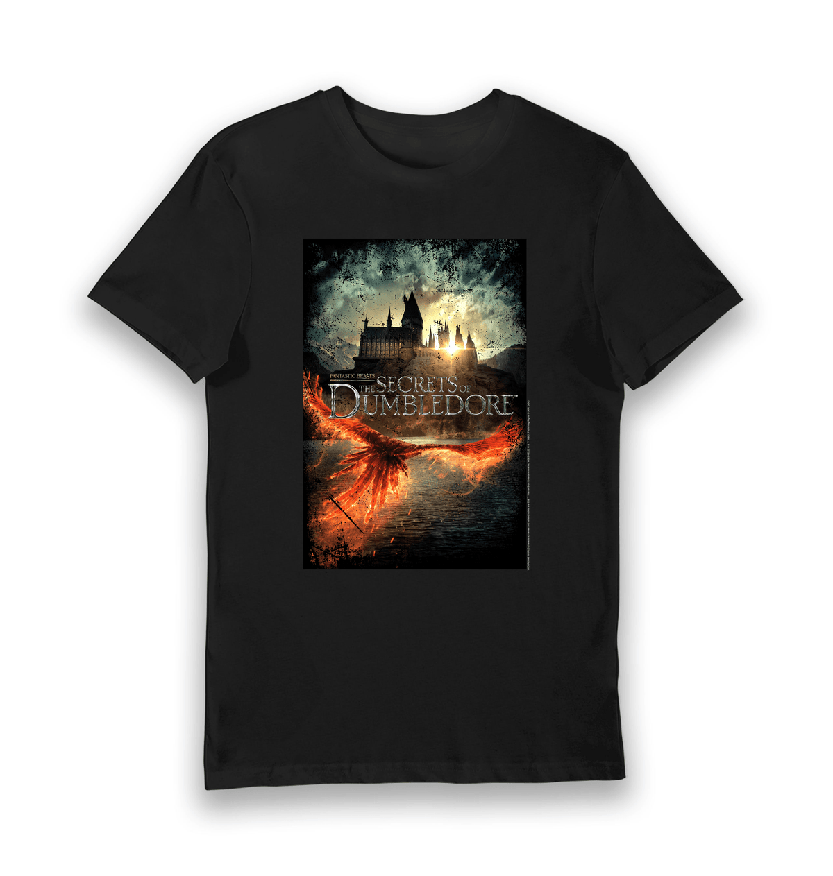 Black Printed T-shirt Front