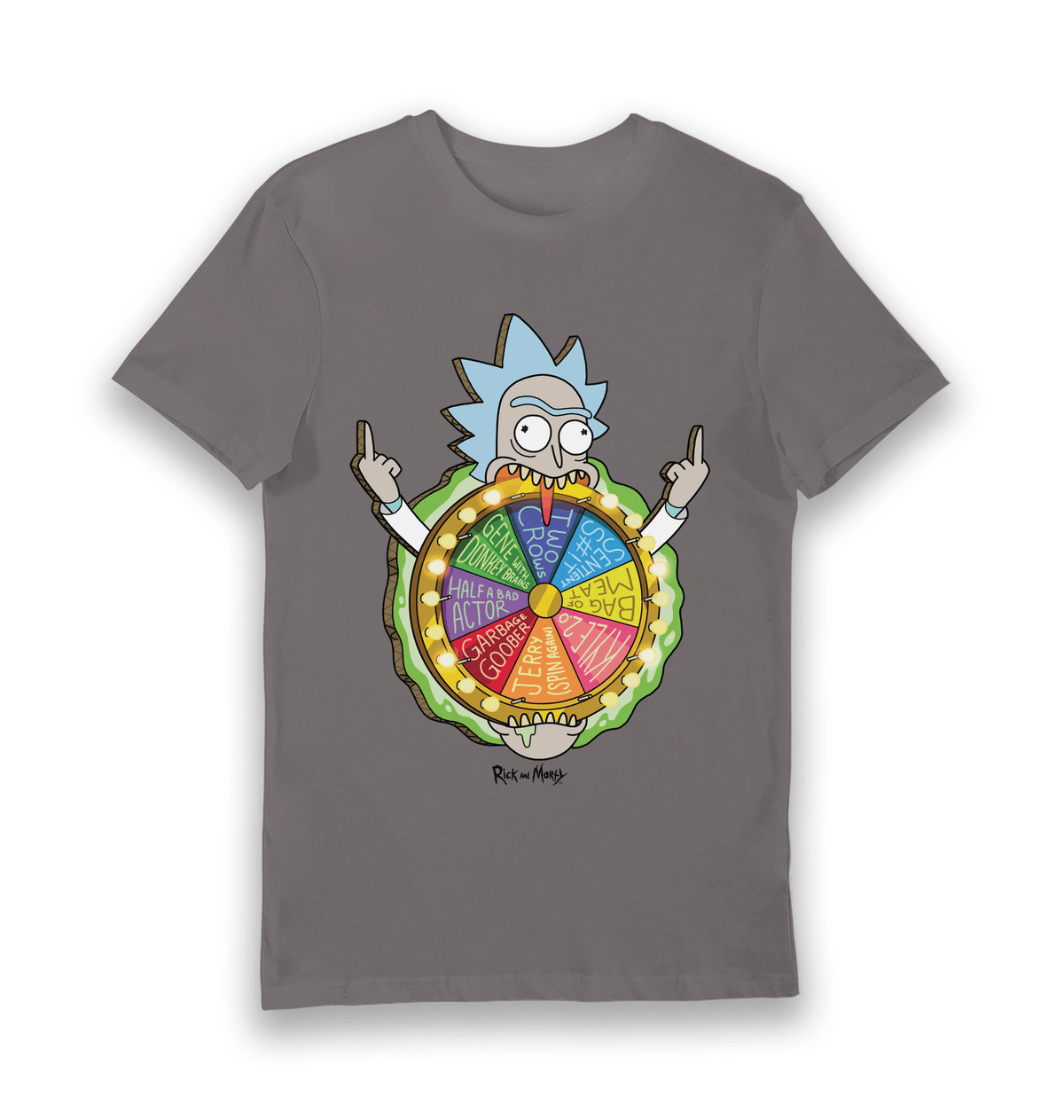 Charcoal Printed T-shirt Front