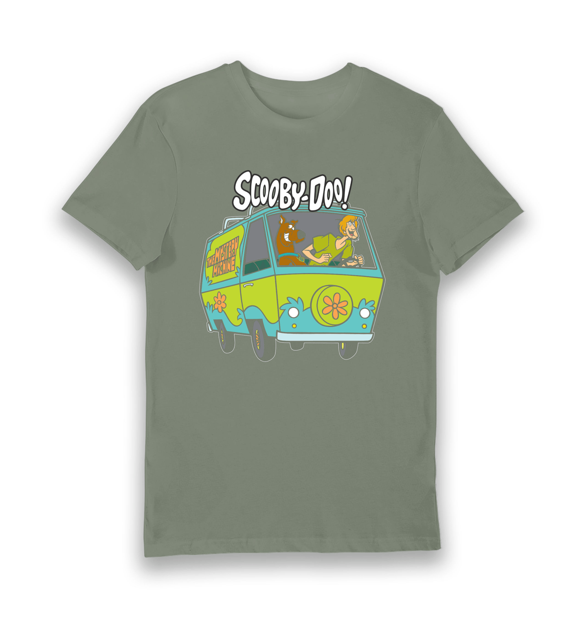 Khaki Printed T-shirt Front