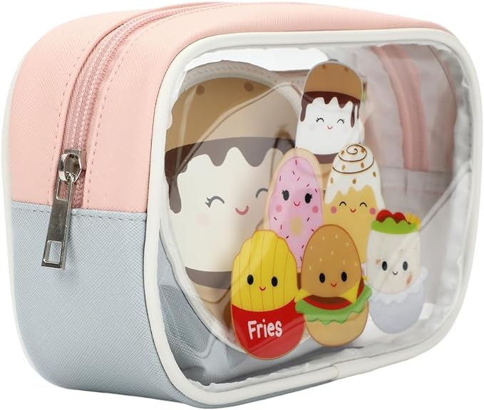 Squishmallows Food Squad Travel Cosmetic Bags (Set of 3), Multicolored, One size