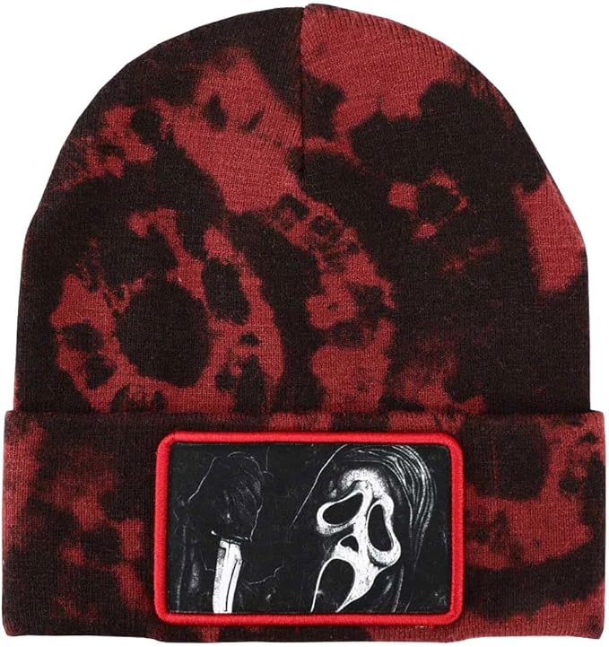 Ghost Face Character Embroidered Black Snapback Hat