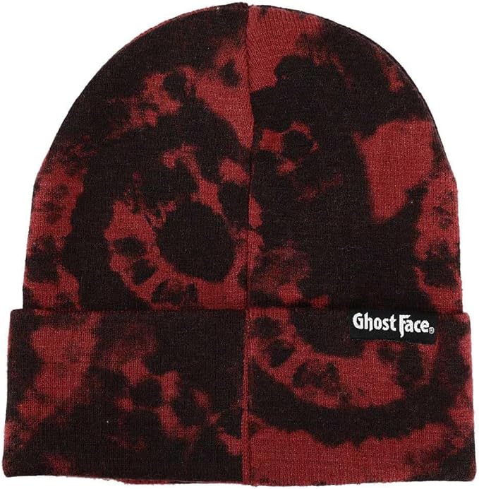 Ghost Face Character Embroidered Black Snapback Hat