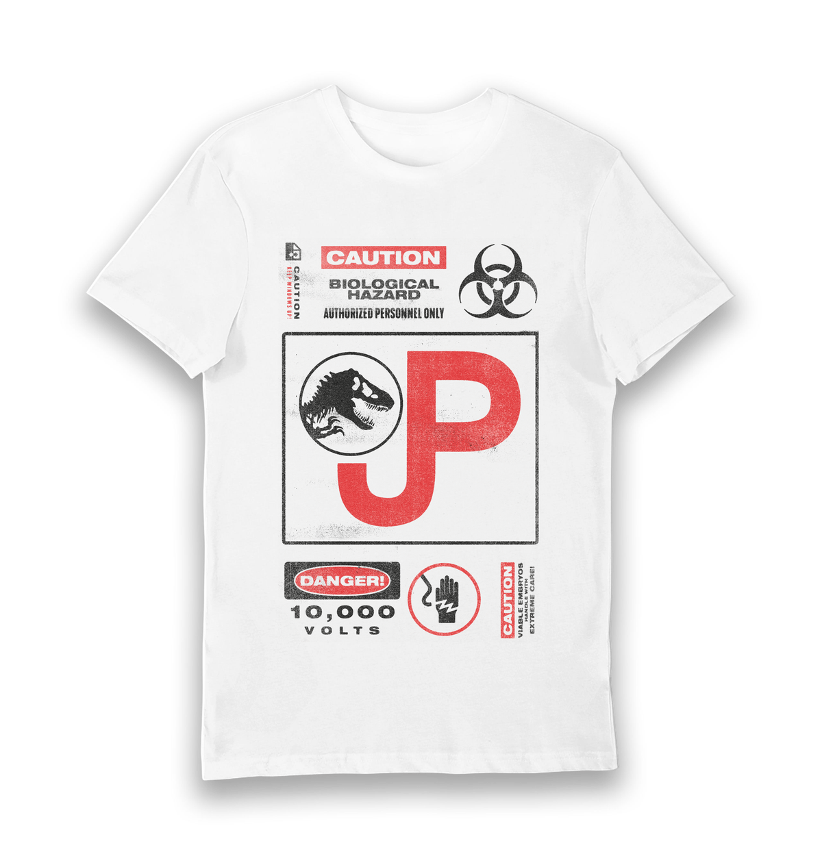 White Printed T-shirt Front