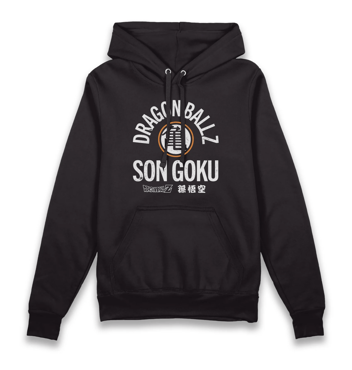 Black Printed Hoody Front