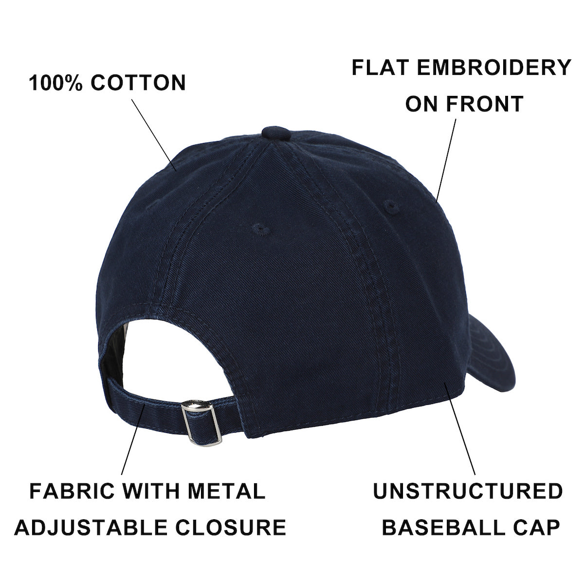 Shrek Embroidered Gingy Navy Unstructured Baseball Cap