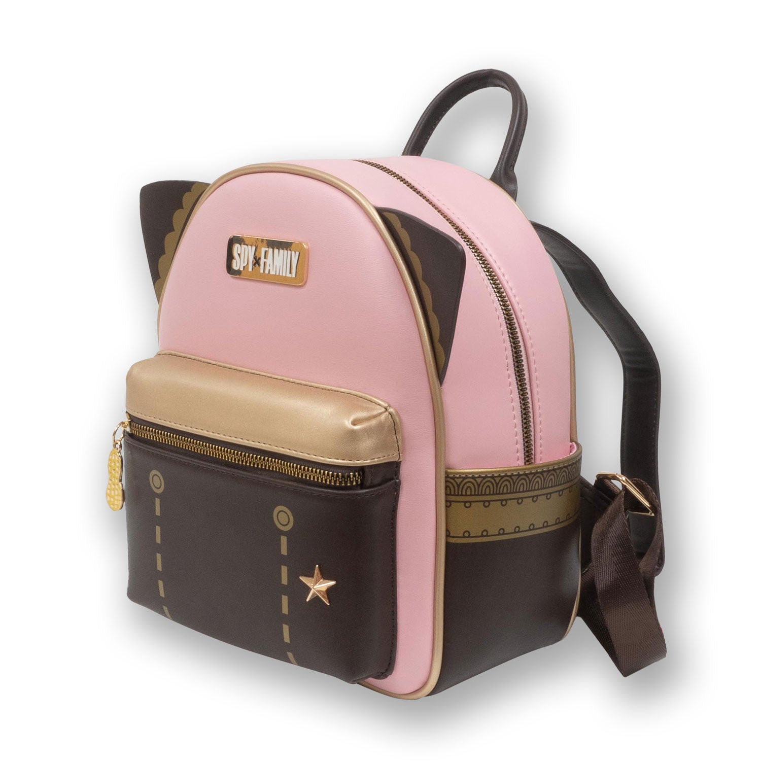 Spy x Family Anya Pink PU Mini Backpack with Horns