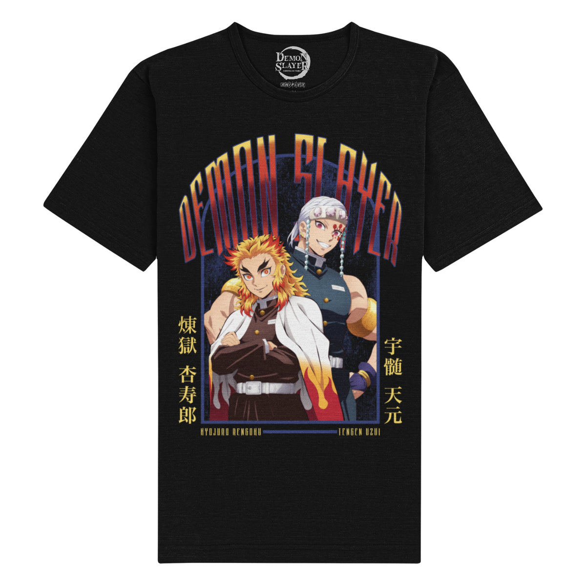 Demon Slayer - B&W Daki Black Unisex Black Premium T-Shirt