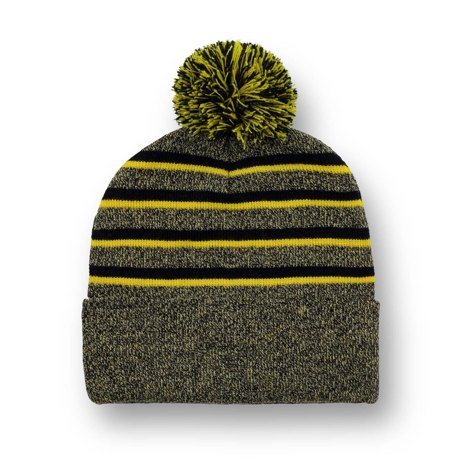 Harry Potter Hufflepuff Striped Pom Beanie