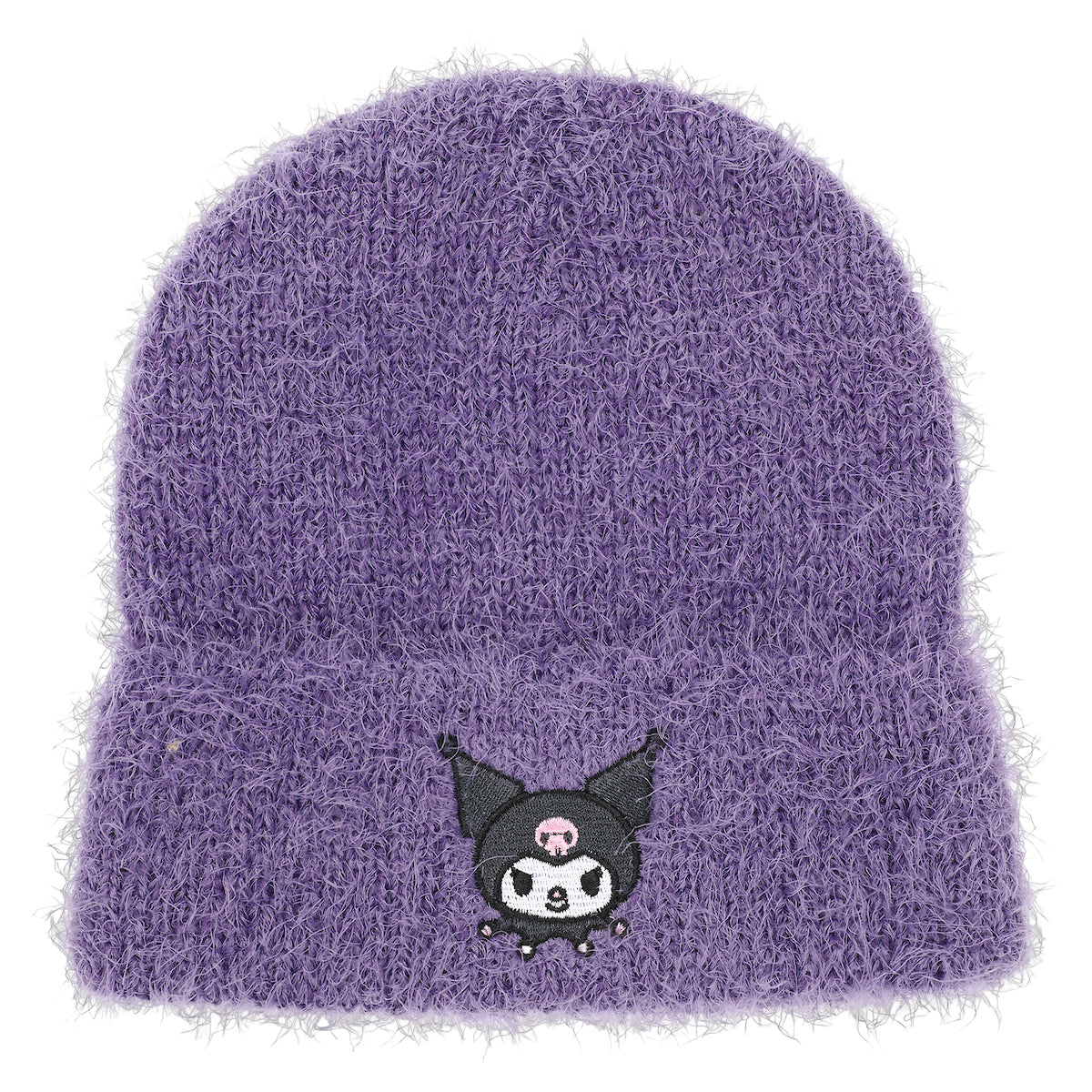 Kuromi Embroidered Cuff Adult Magic Jacquard Beanie