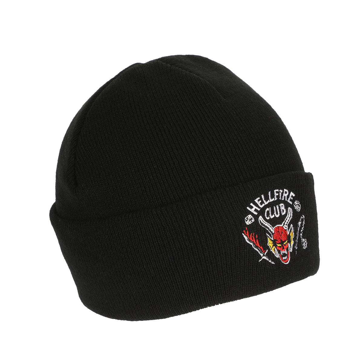 Stranger Things Hellfire Club Embroidery Cuff Beanie
