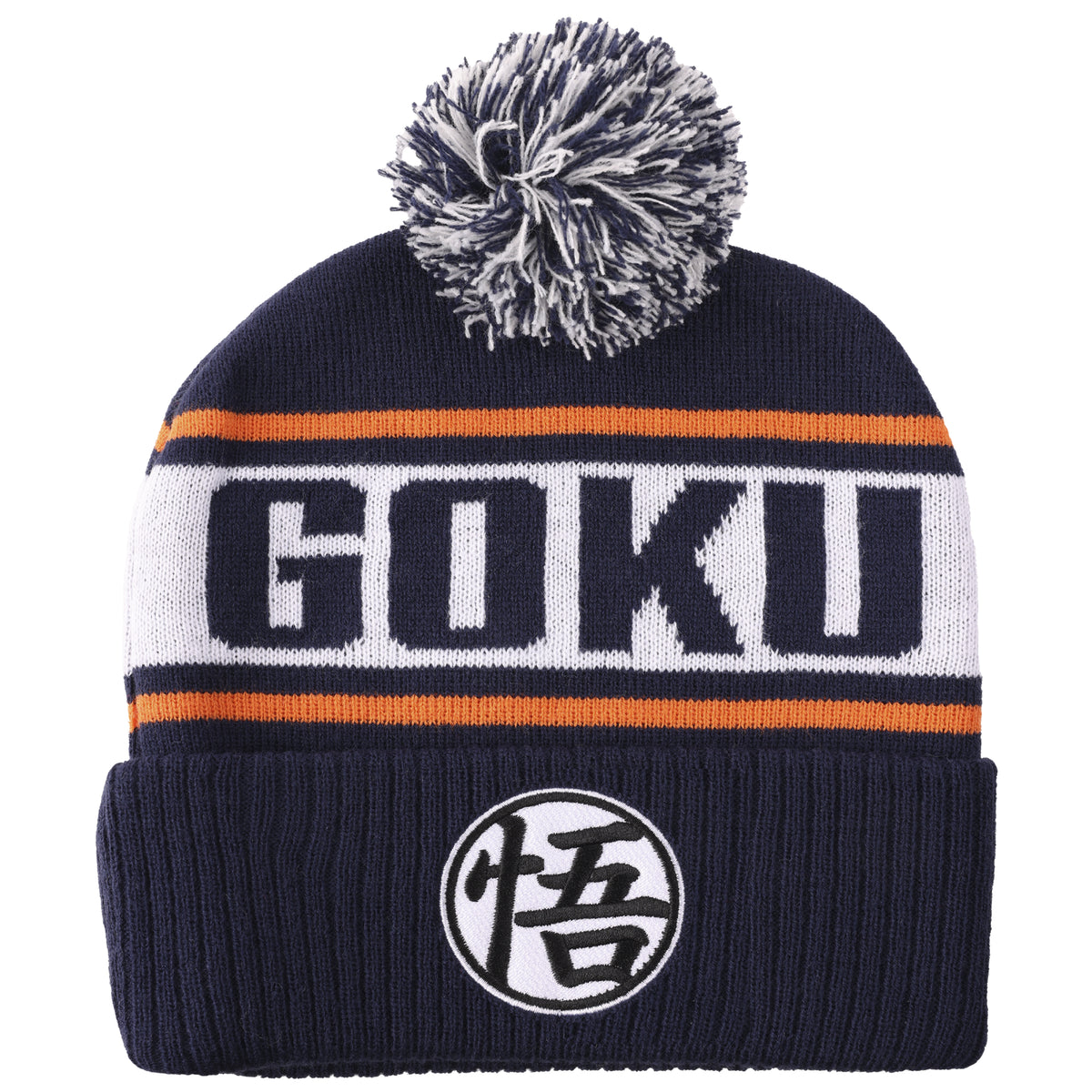 Dragon Ball Z Goku Kanji Blue Cuff Beanie