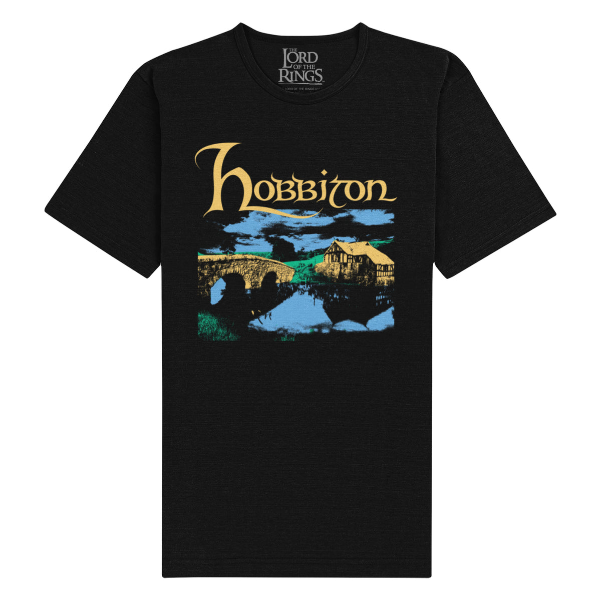 Lord Of The Rings - Hobbiton Black Unisex T-Shirt