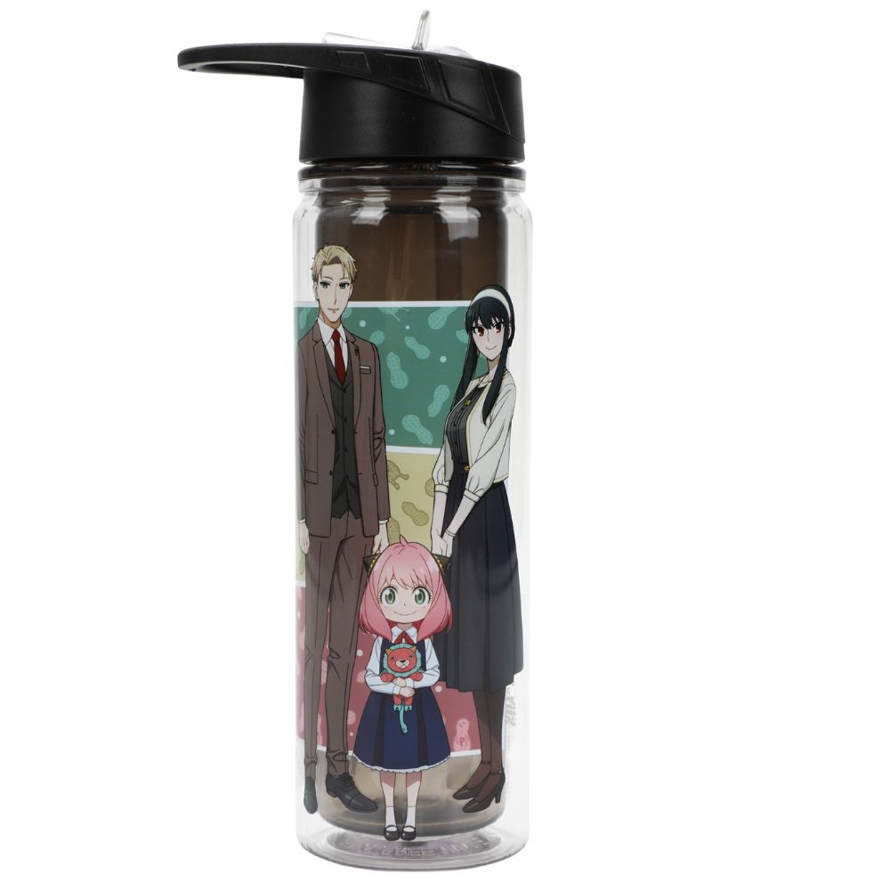 Spy x Family Characters 16 Oz Plastic Water Bottle