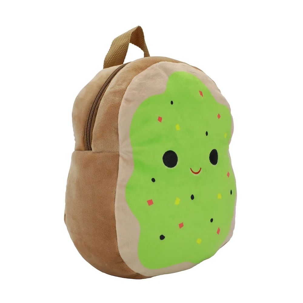 Squishmallows Sinclair the Avocado Toast Plush Tote Bag-OSFA, Green, One size