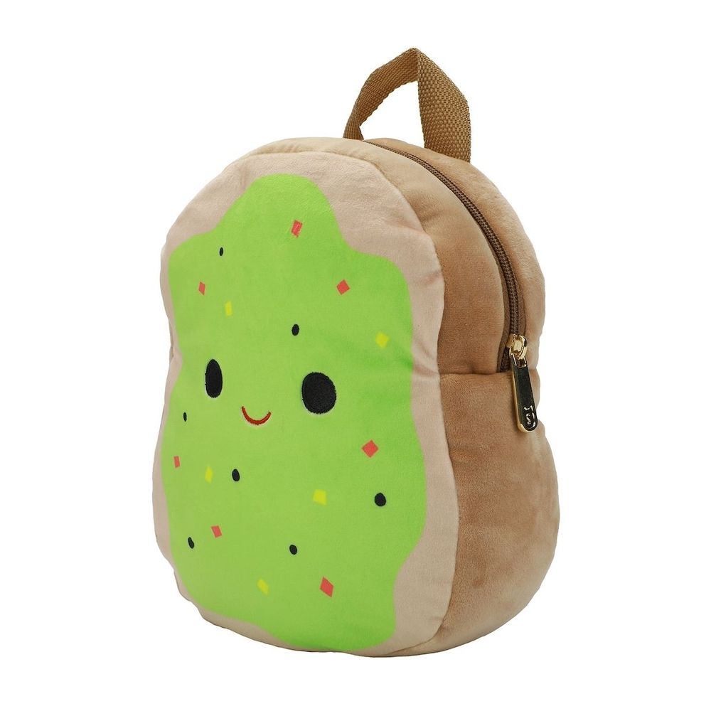 Squishmallows Sinclair the Avocado Toast Plush Tote Bag-OSFA, Green, One size