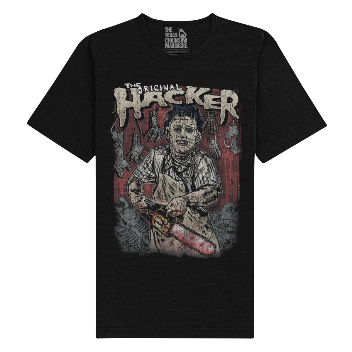 Texas Chainsaw Massacre - Hacker Unisex Black T-Shirt