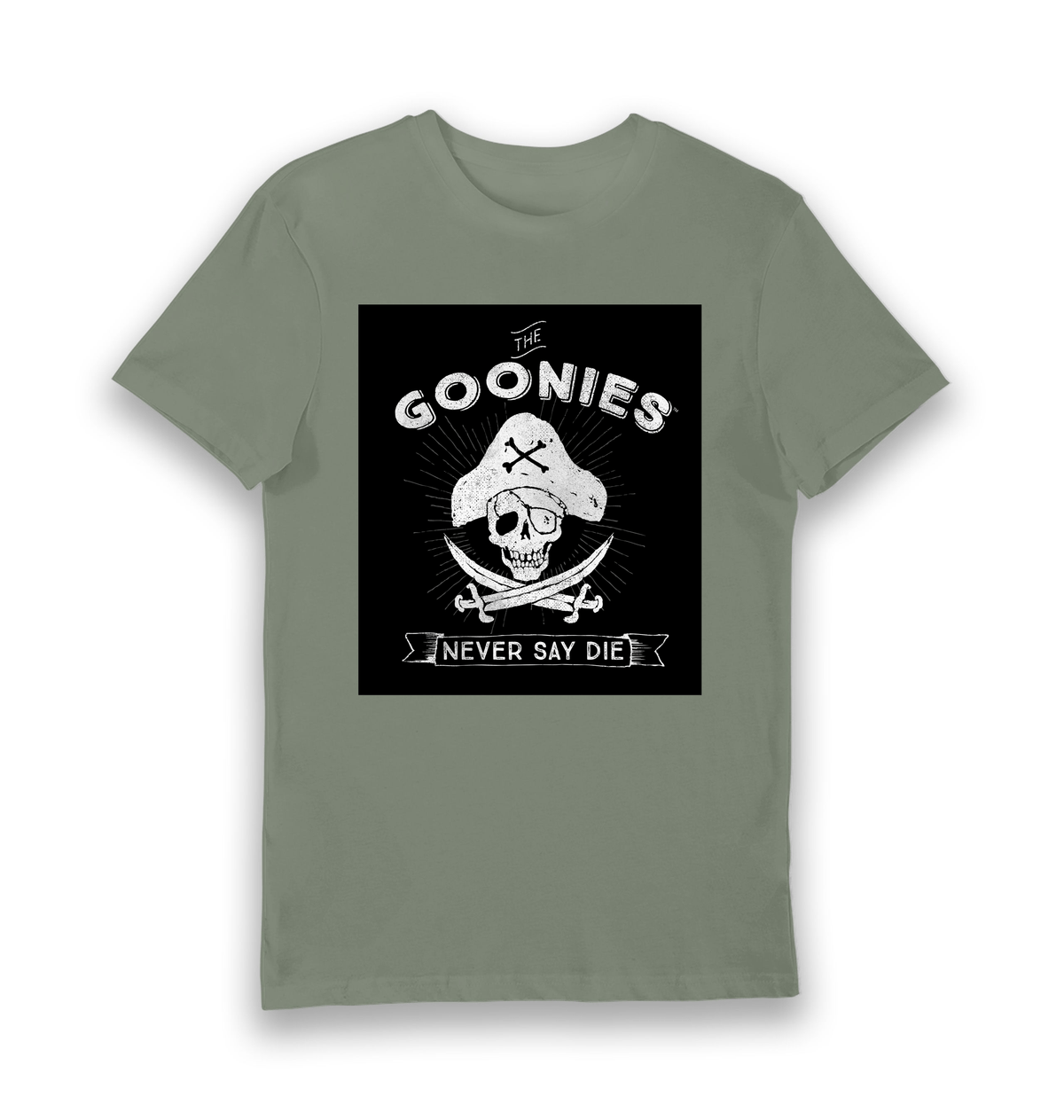 Khaki Printed T-shirt Front