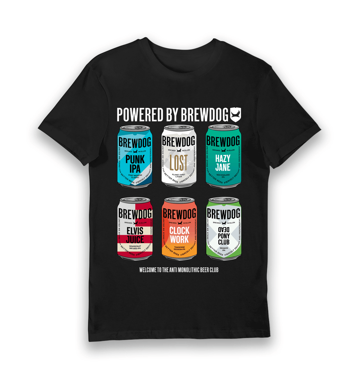 Black Printed T-shirt Front