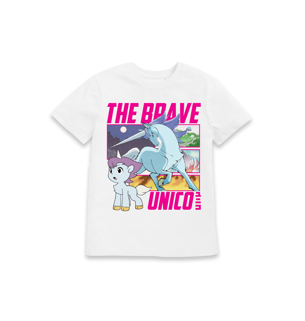 White Printed Kids T-Shirt Front