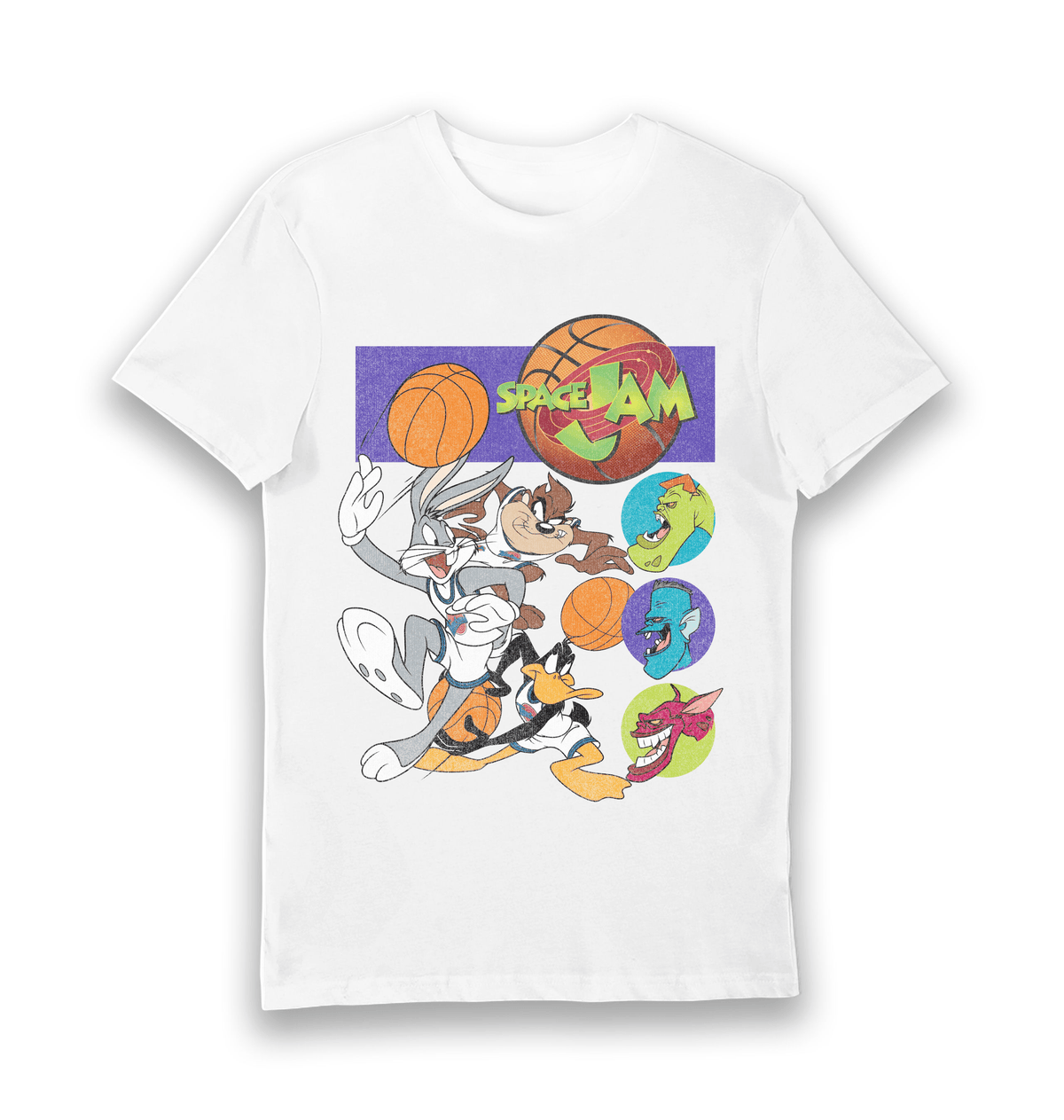 White Printed T-shirt Front