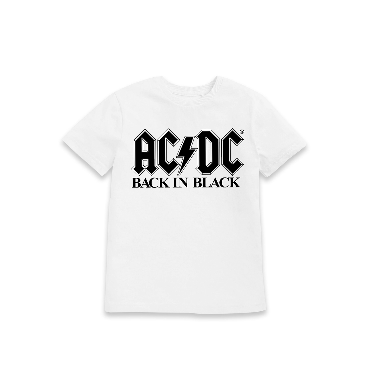 White Printed Kids T-Shirt Front