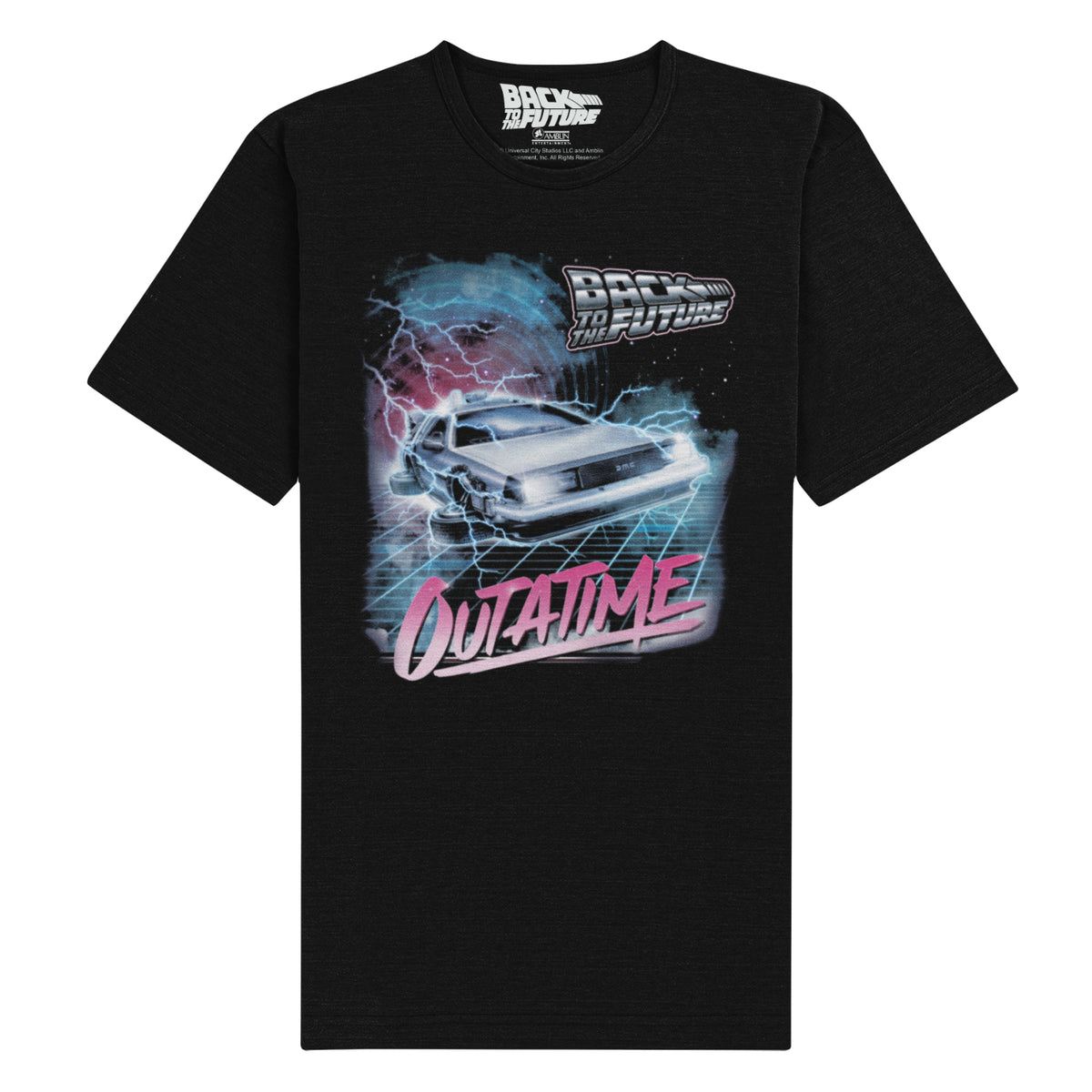 Back To The Future - Outatime Unisex Black T-Shirt