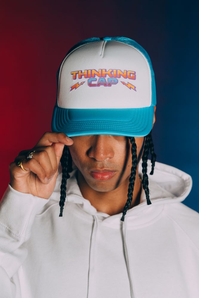 Stranger Things Dustin Adults Trucker Thinking Cap