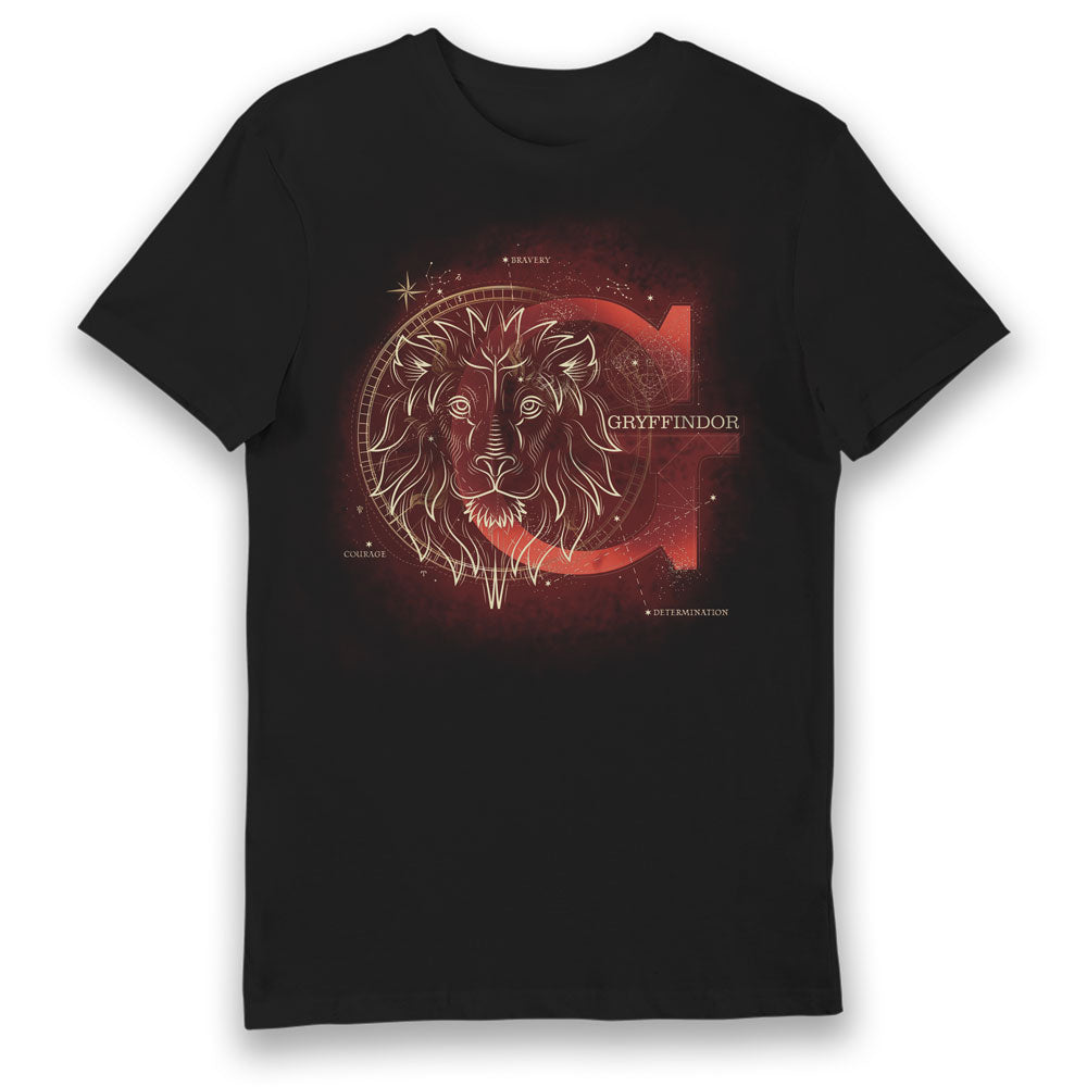 Harry Potter Gryffindor House Glow in The Dark Adults T-Shirt