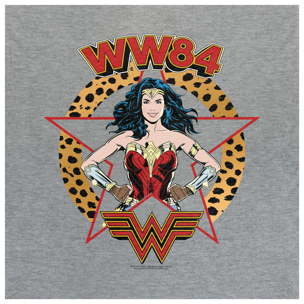 Wonder Woman Leopard Print Ladies T-Shirt