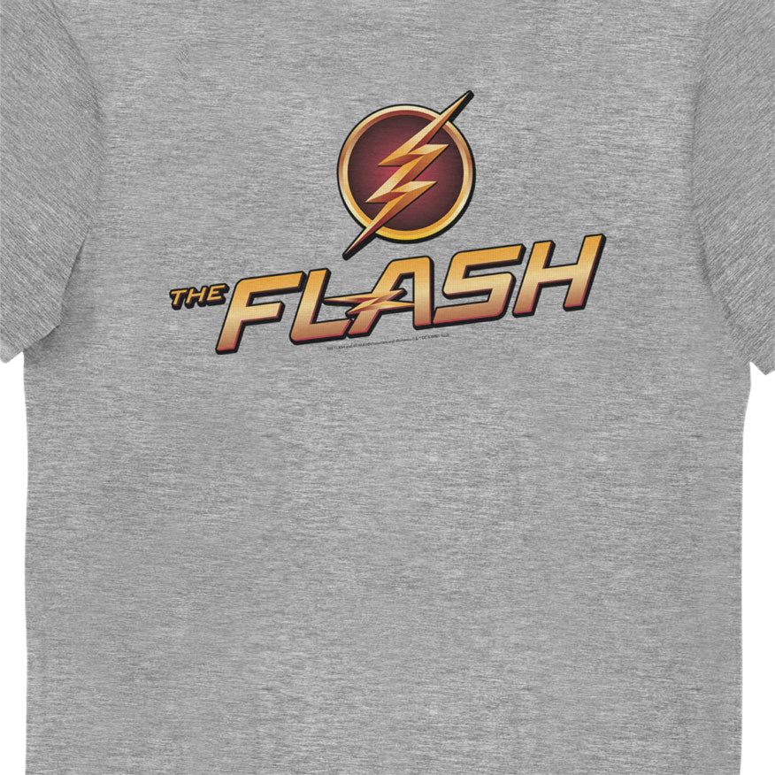 DC Comics The Flash Logo Grey Adults T-Shirt