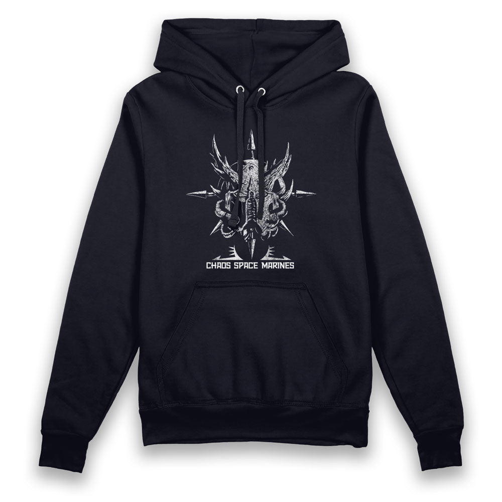 Warhammer 40,000 Chaos Space Marines Navy Adults Hoodie