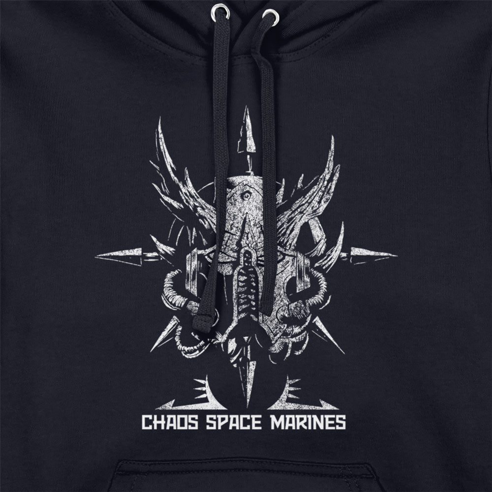 Warhammer 40,000 Chaos Space Marines Navy Adults Hoodie