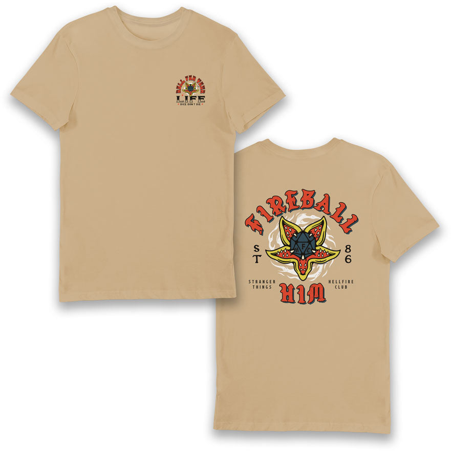 Stranger Things Fireball Him Adults T-Shirt