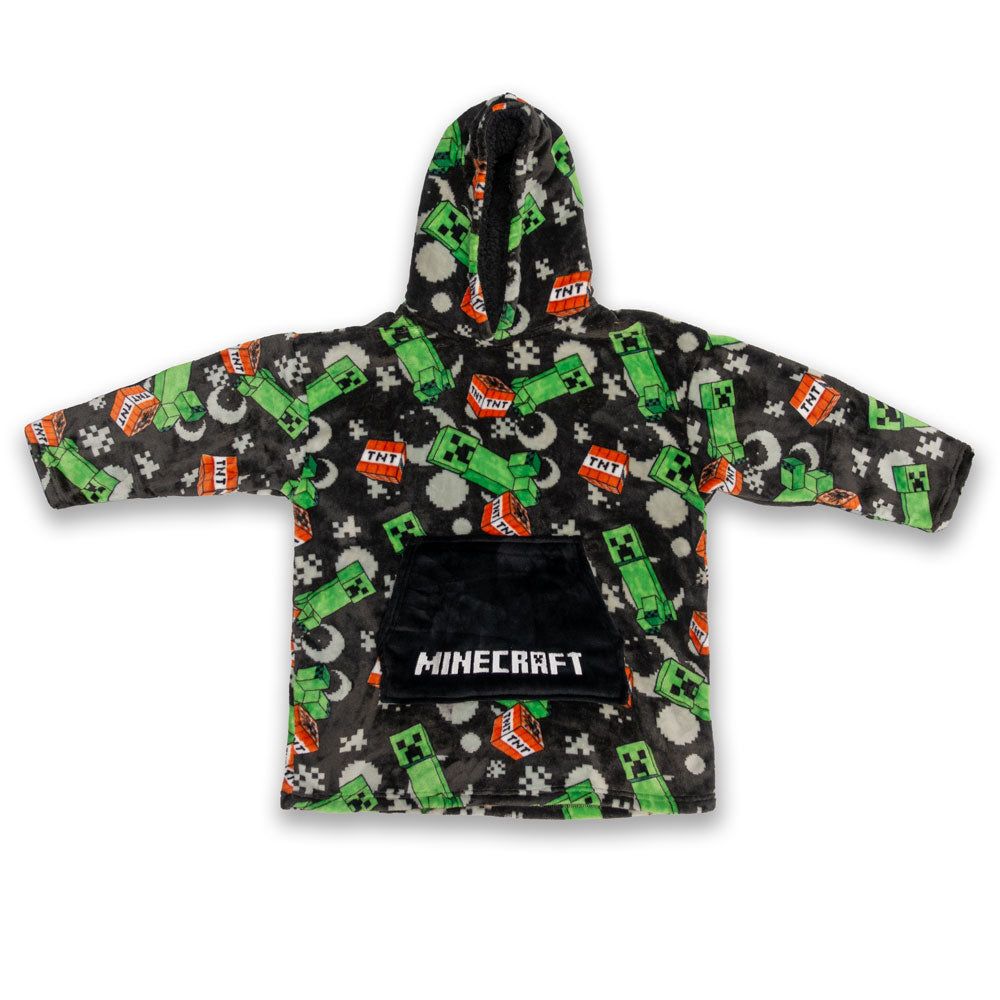 Minecraft Creeper TNT Kids Snuggle Oversized Hoodie