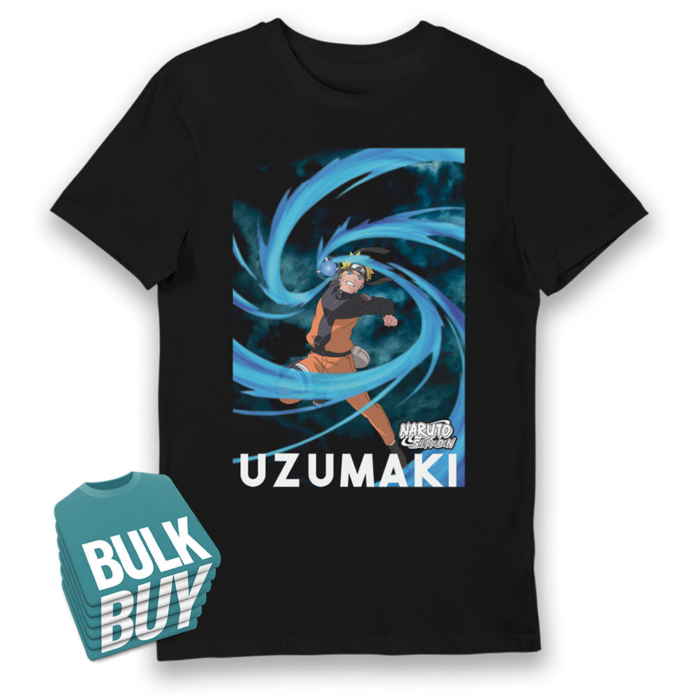 Naruto Rasengan Glow in Dark Adult T-Shirt Bulk Buy