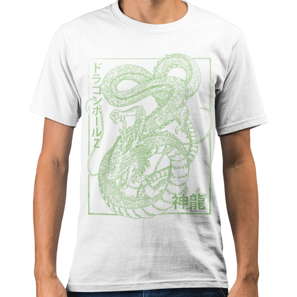 Dragon Ball Z Shenron White Adults T-Shirt