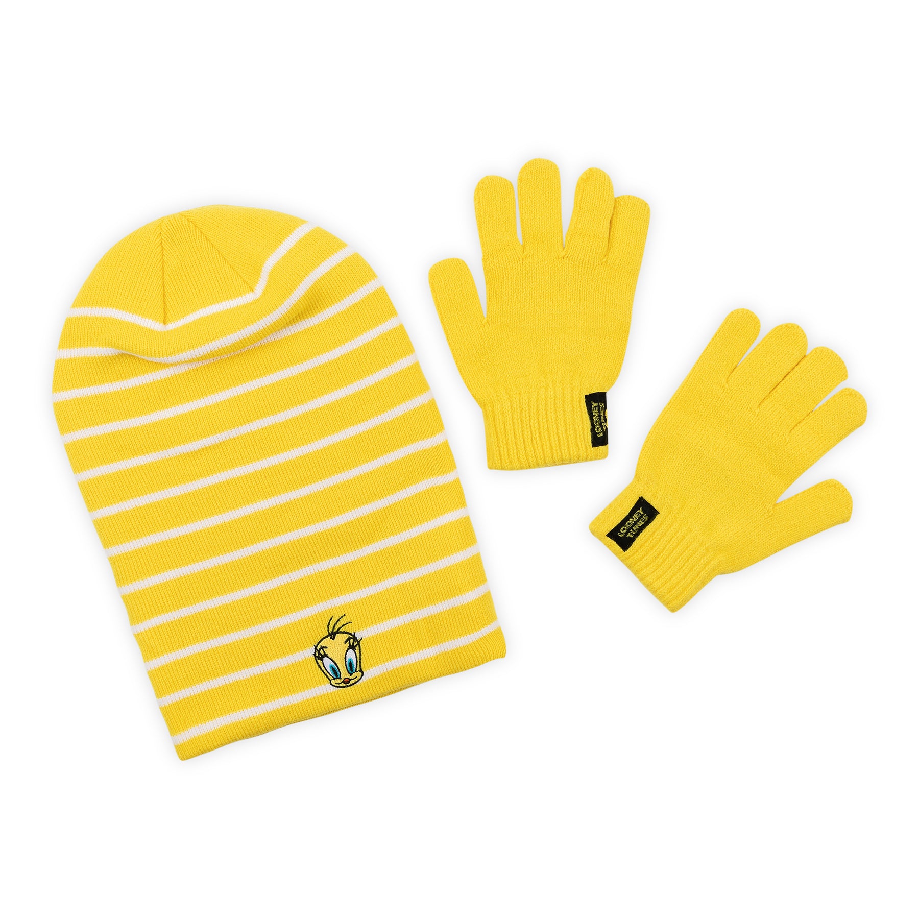 Looney Tunes Tweety Adults Slouch Beanie & Glove Set